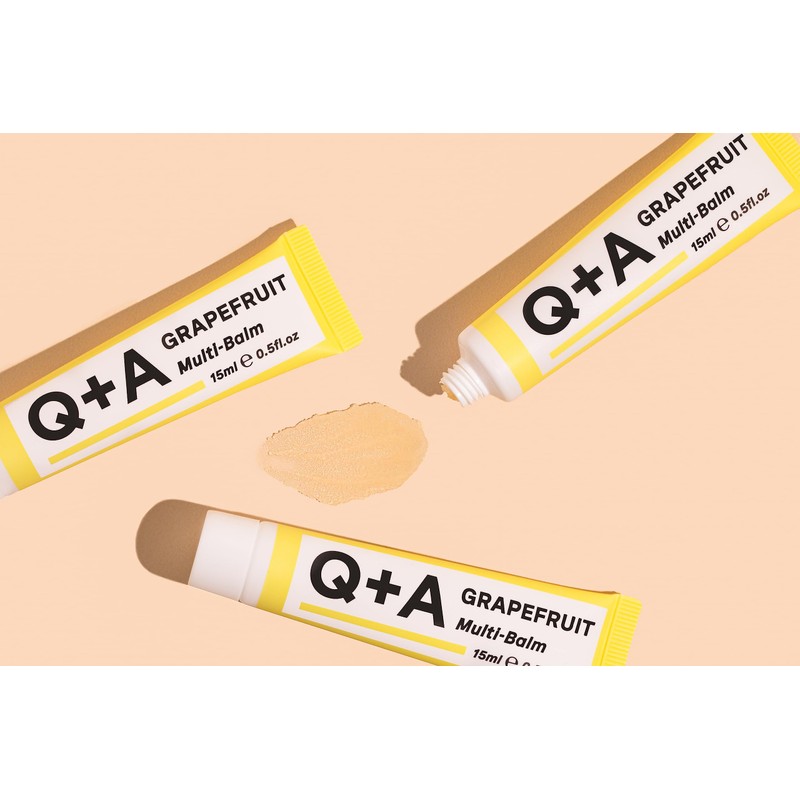 Q+A Grapefruit Multi-Balm - Jojoba, Cocoa Butter, and Grapefruit Infused