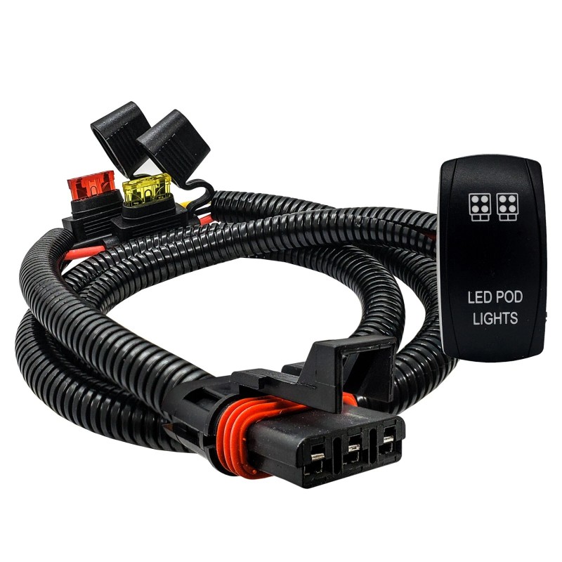 OZ-USA Pulse Power Bus Bar Plug Pod Lights On/Off Rocker
