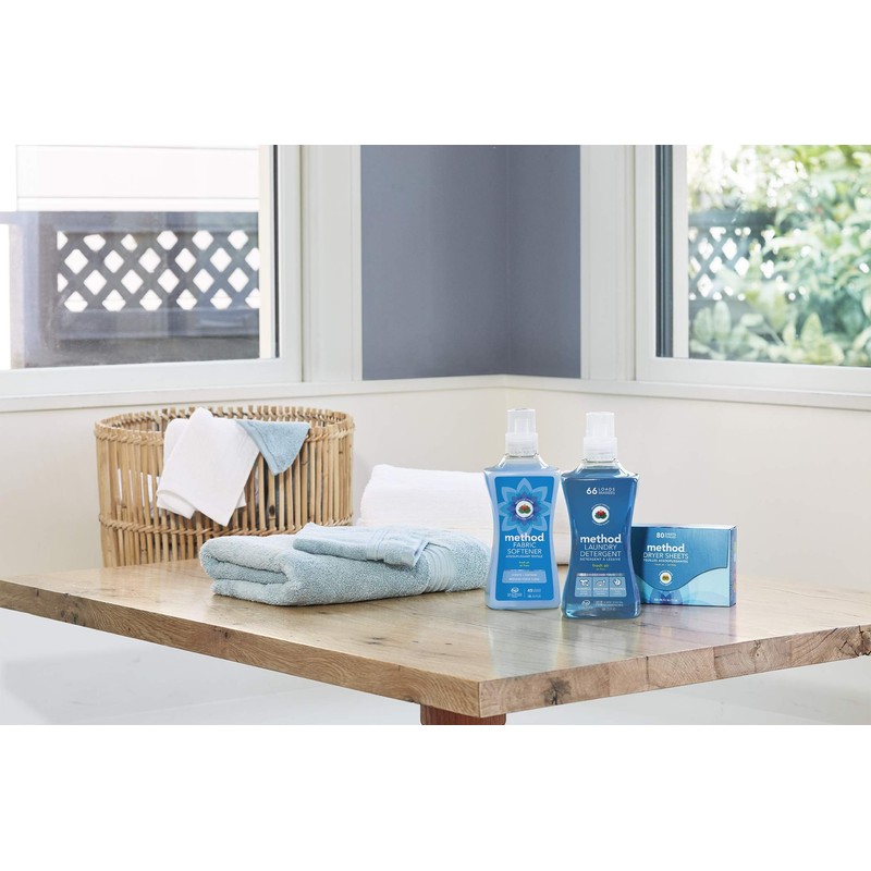 Method Liquid Laundry Detergent, Fresh Air, 66 Loads Per Bottle,