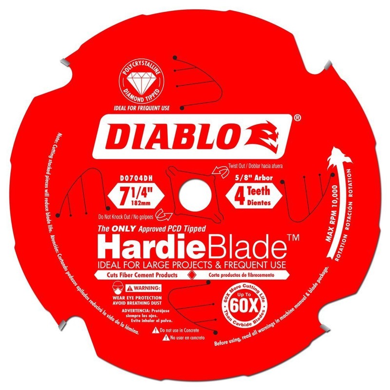 Diablo HardieBlade Saw Blade for Fiber Cement - 7-1/4" x
