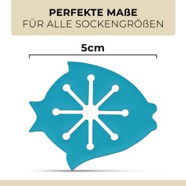 LOVENTA® Sock Clips for the Washing Machine and Dryer, Excellent Grip, Sock Holders for All Sizes of Socks, No More Sorting of Socks Thanks to the Sock Clips