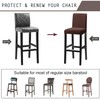 KELUINA Bar Stool Covers, Stretch Removable Washable Slipcover for Short