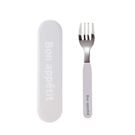 Takenaka T-86283 Cutlery, White, 5.5 inches (14 cm), Fork, Coco Pot, Case Set, White, 5.5 inches (14 cm)