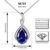 Suyi Sterling Silver Necklace Infinity Pendant Necklace Cubic Zirconia Necklaces