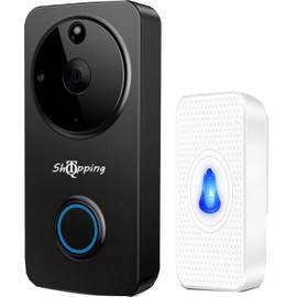 QT S HD Video 1080P Smart Doorbell, Chime & 2 Battery with Kits - Wi-Fi Smart PIR Night Vision Waterproofs Outdoor Video Doorbell 2-Way Audio Motion Detection 3D Noise Reduction Support 64GB & 3 Apps