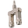 FIXSMITH Air Hose Connector- 2 Way Air Hose Splitter,1/4 In