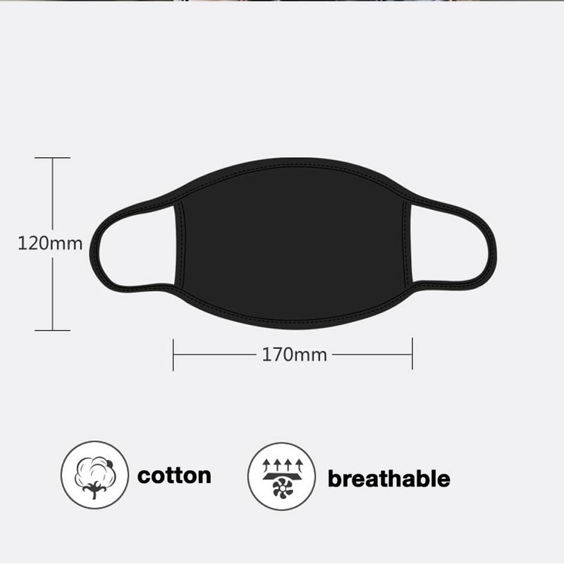Generic Washable Face Mask Anti Pollution Cotton Masks Reusable Mouth