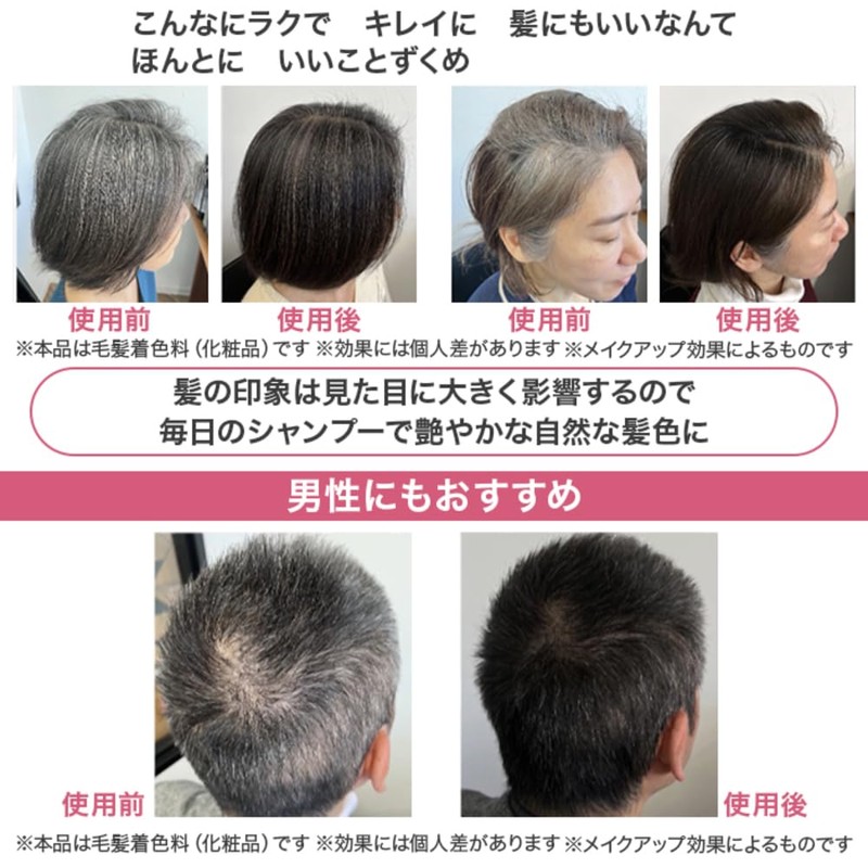 Black shampoo for gray hair special 2 piece set