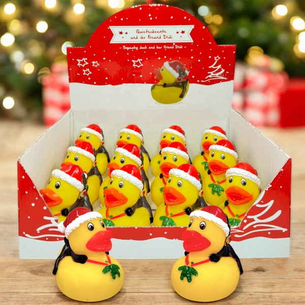MIJOMA Bath Duck Christmas Set - 12 Pieces Christmas Squeaky