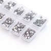 Zealer 4200 pcs flat back rhinestones DIY round crystal gems,