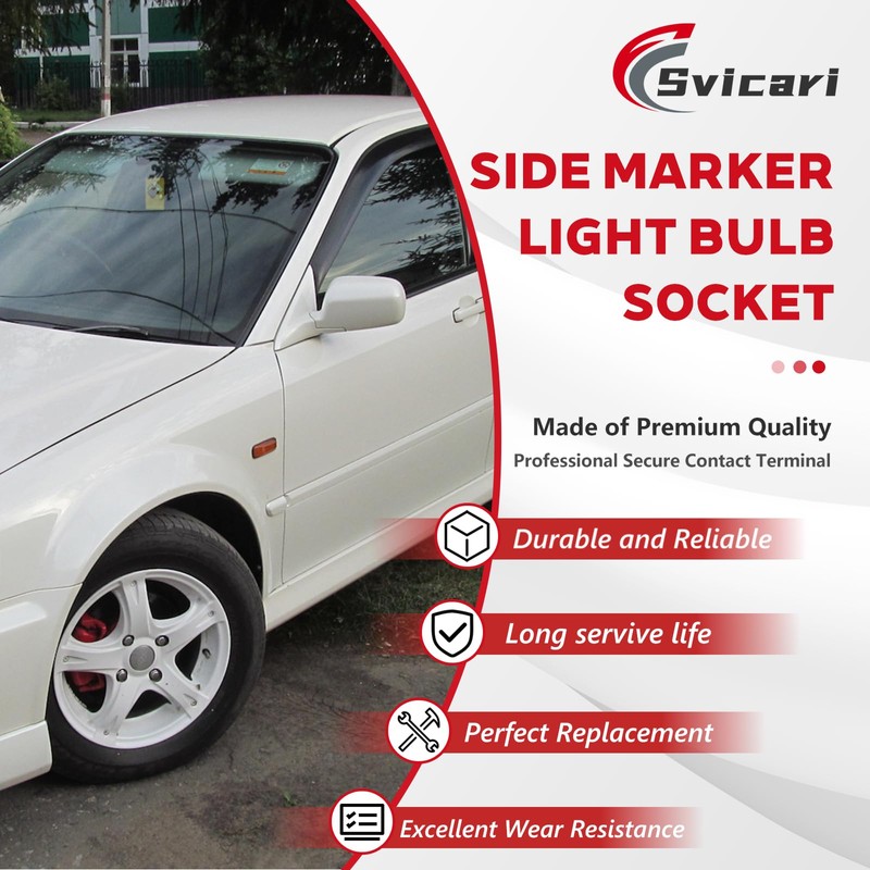 Svicari Side Marker Light Socket or License Plate Light with