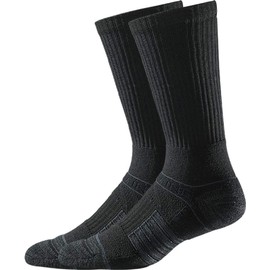 Strideline Men's Standard Premium Athletic Socks, Crew-Length (1-Pack) Black, X-Small