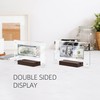 PONNOR Dollar Bill Frame,Acrylic Currency Display Holder with Black Walnut