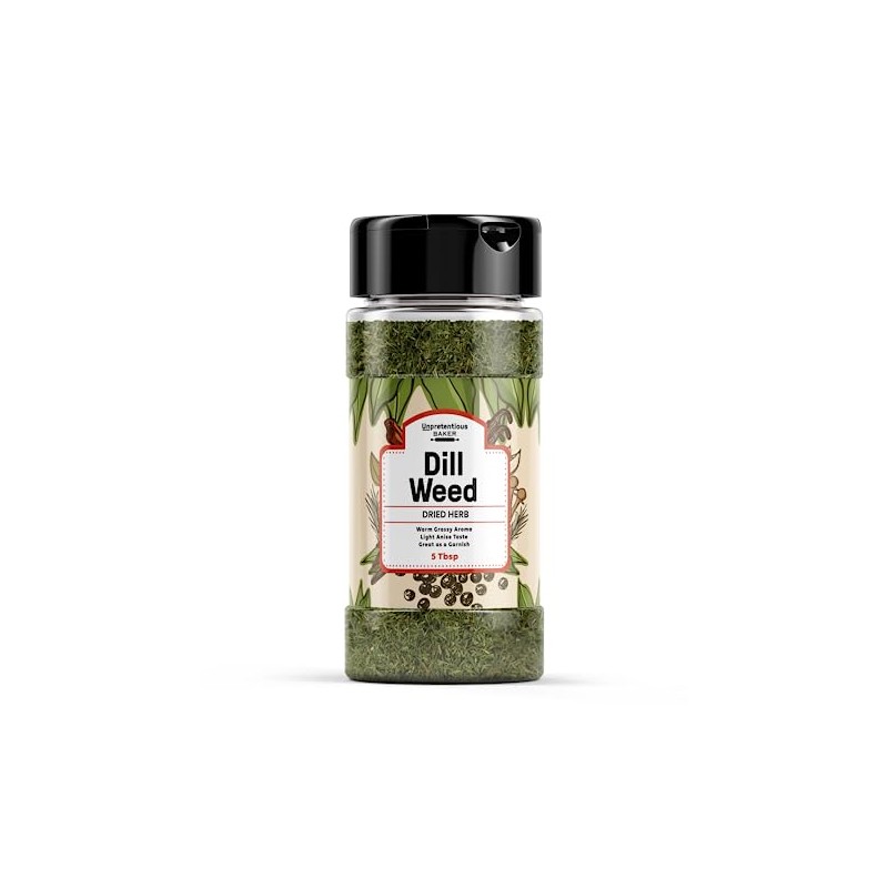 Unpretentious Dill Weed, 5 Tbsp, Light Anise Taste, Garnish