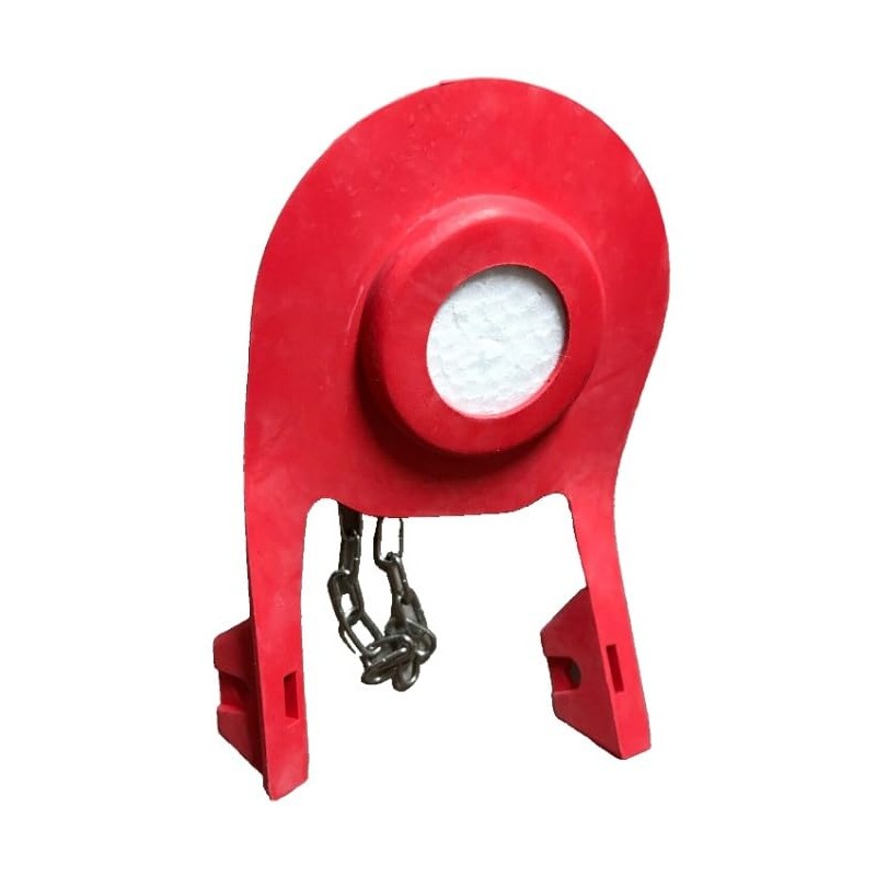 2-Inch Silicone Toilet Flapper with Styrofoam Float Inside by NuFlush