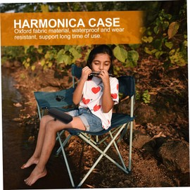 SUPVOX Harmonica Bag Harmonica Case Harmonica Belt Pouch Harmonica Holder Box Tote Bag Accessories Travel Organizer