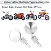 RATCHROLL 1 Set Universal Motorcycle Rear View Mirrors Adjustable Bar