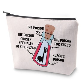 ZJXHPO Kuzco Yzma Emperors Makeup Bag The Poison Chosen Specially to Kill Kuzco The Poison for Kuzco's Poison Makeup Zipper Pouch Bag for Her (C-Kill Poison)