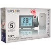EXPLORE SCIENTIFIC Weather Forecast RPW3008 Dual Snooze Alarm Silver