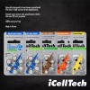 iCellTech Size 675P 1.45V Cochlear Implant Hearing Aid Batteries (12