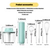 Hand Mixer with Whisk and Forther Wand,Electric Whisk, Milk Frother,