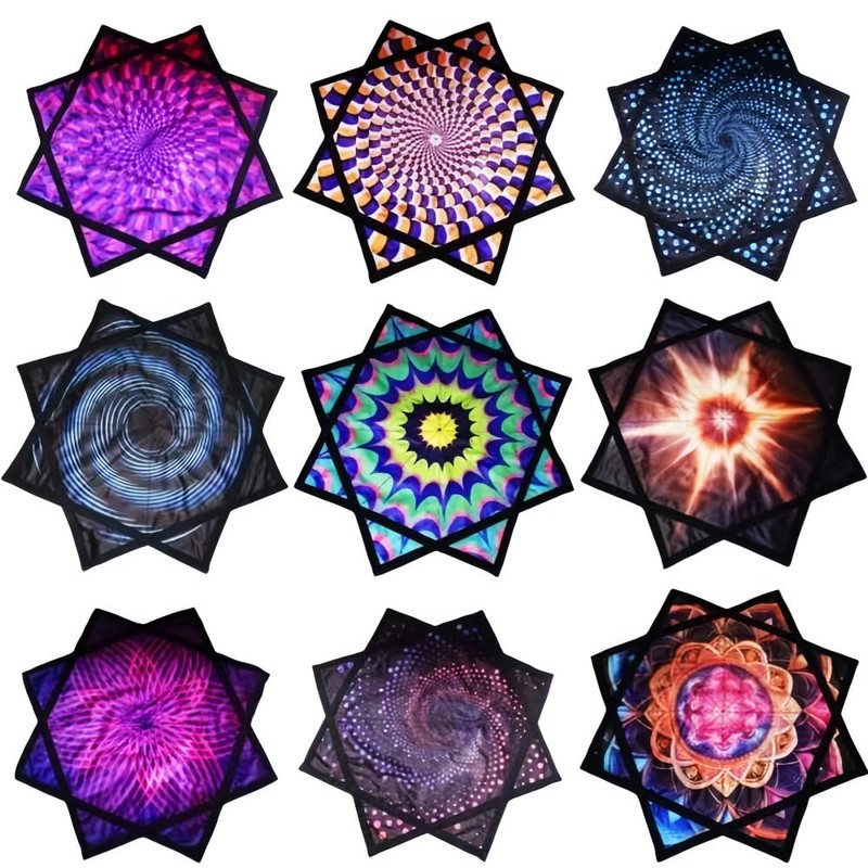 BVCY Flowstar Beginners Spinning Cloth Flow Star Juggling and Skill