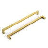 HOME EDIT 5 Pack Gold Square Kitchen Cabinet Handles 12-3/5