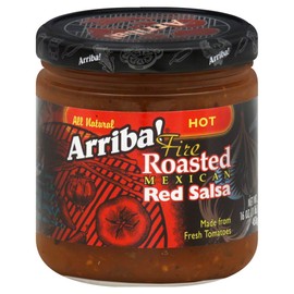 Arriba! Fire Roasted Mexican Red Salsa, Hot, 16-Ounce Jars (Pack of 3)