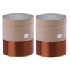Xuniu 25.5mm 8 Ohm Core Round Brass Wire Woofer Voice