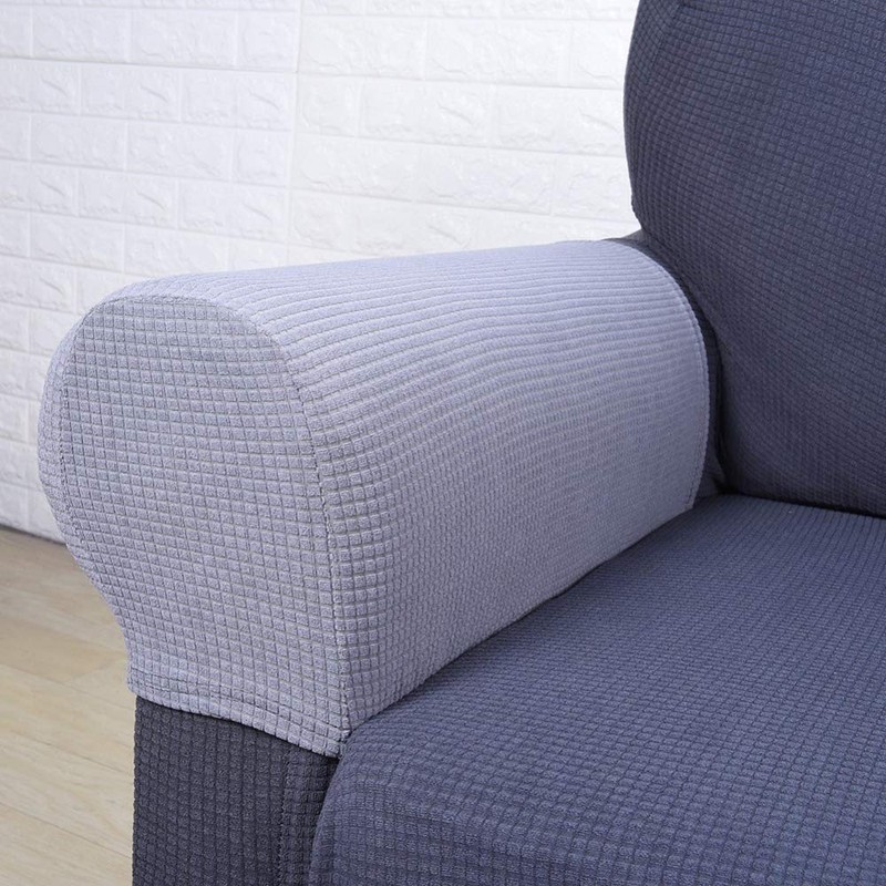 LERTREE 1 Pair Sofa Arm Slipcovers Elastic Sofa Armrest Protectors