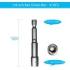 NoBrand 1/4'' Nut Driver Bit Sets 10PCS, 1/4 inch Nut