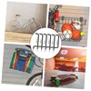 SHINEOFI 6pcs Metal Skateboard Wall Hooks Multi Functional Storage for