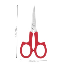 Ipetboom 1set Stainless Steel Makeup Scissors Durable Eyebrow Trimmer and Beard Scissors for Precise Grooming Lightweight Design for Easy Control and Travel 2pcs