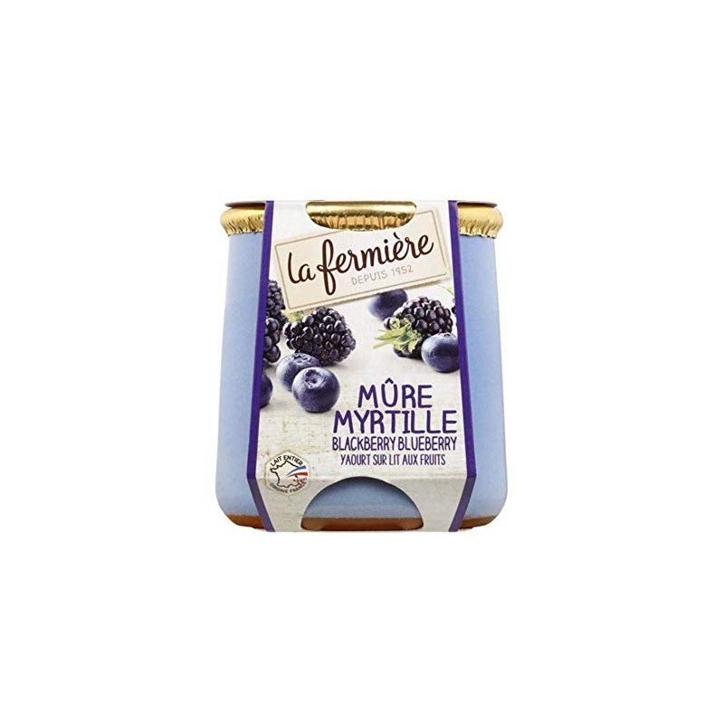 La Fermiere Blackberry & Blueberry Yogurt 140g x 6
