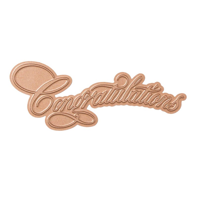 Spellbinders Glimmer Hot Foil Plate-Copperplate Script Congratulations, Multi-Colour, 12.2 x