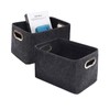 Kaizuca Pack of 2 Felt Baskets, Felt Storage Box, Fabric