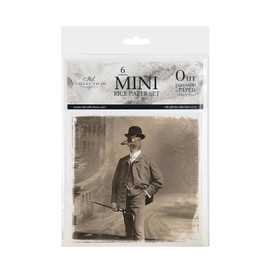 ITD Collection - Mini Papier de Riz Set de Création (6 Feuilles), Découpage de Papiers de Riz pour Le Scrapbooking et Le Bricolage, Multicolore 14,8 x 14,8 cm (RSM033)- HS code 48021000