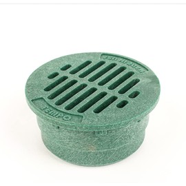 Premium USA Made 3" Inch Outdoor Round Flat Drain Grate Cover - Fits All 3" Inch Sewer & Drain Pipe/Fittings, Also Fits Triple Wall Pipe & Corrugated Pipe 3" NOT for Standard PVC (Green)