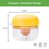 Tovolo All-in-1 Citrus Juicer and Zester Set, White & Yellow