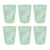 Bella Sleep + Spa Party Cups Reusable BPA-Free Plastic Frost
