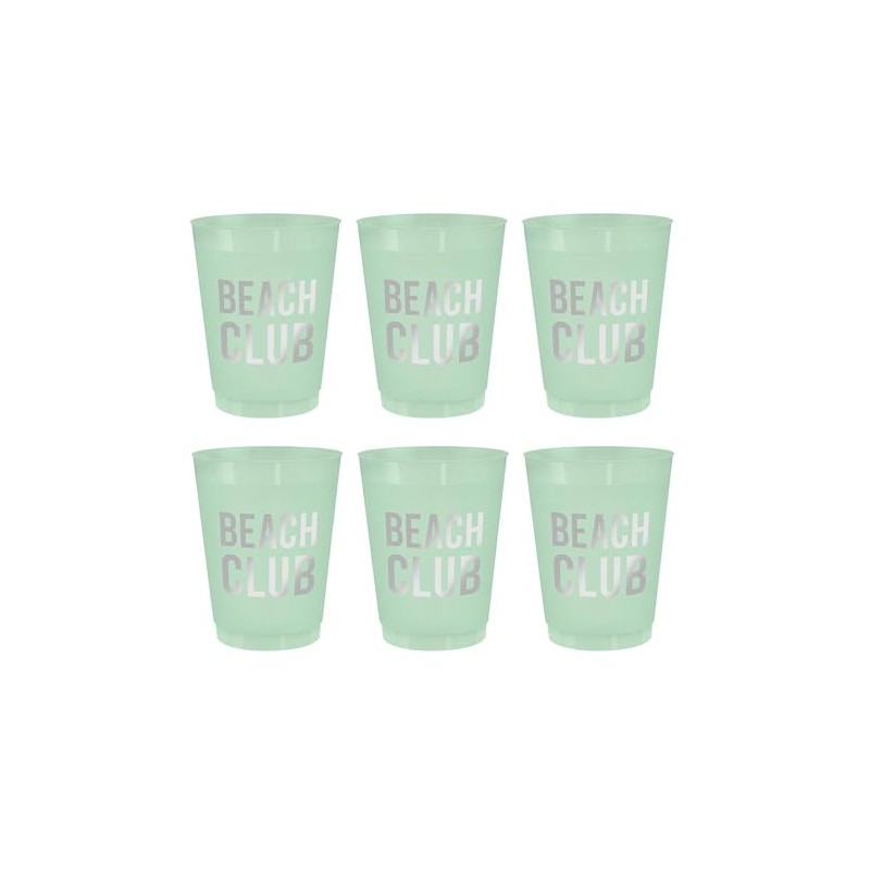 Bella Sleep + Spa Party Cups Reusable BPA-Free Plastic Frost