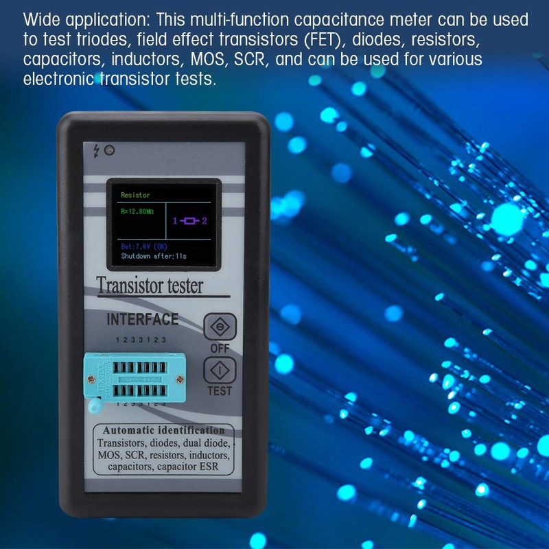 M328 Transistor Tester, NPN/PNP Transistor, Transistor Tester Multifunctional Transistor Diode