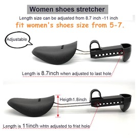 EchoDone 5 Pairs Plastic Shoe Tree Stretcher Shaper for Women Children Adjustable Length Shoes Boot Holder Shaper Support