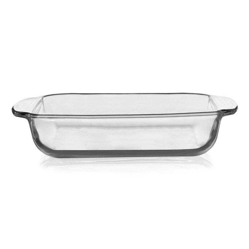 Libbey Baker's Basics Square Glass Casserole Baking Dish, 8-inch by