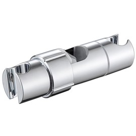 PIGIAOKA Shower Head Holder for Slide Bar 16-27mm Double Slot Adjustable Hand Shower Bracket for Slide Bar Slider Clamp Bathroom Replacement 360 Degree Rotating Bidet Sprayer Holder, ABS Chrome