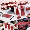 Bling Red Rhinestone Sheets Self Adhesive, 9.4x15.8 Inch