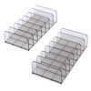 Hipiwe 2 Packs Mail Organizer Plastic Cash Tray for Desk