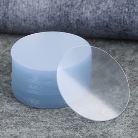 COUMENO 35 Pieces Round Double Sided Clear Adhesive Gel Tape, Washable, Removable Adhesive Double Sided Pad for Classroom DIY Craft Home Office Carpet Clear Industrial Double Sided Tape