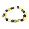 TIGERS EYE MOSS AGATE CITRINE MOONSTONE AMETHYST BRACELET CRYSTAL HEALING