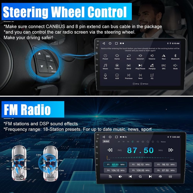 AWESAFE Android Car Stereo for Dodge RAM 1500 2500 3500